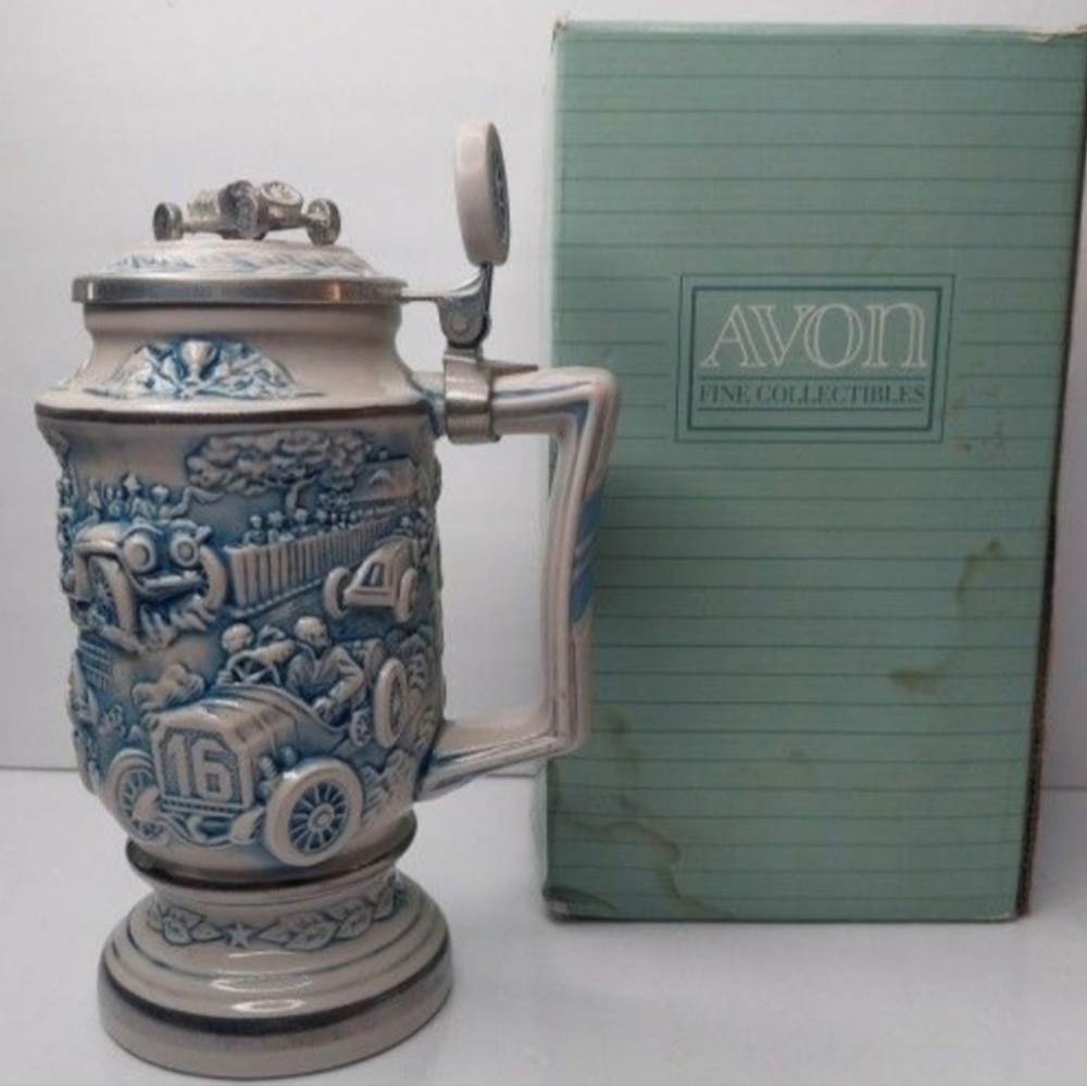 1989 AVON  RACING CAR STEIN  MADE IN BRAZIL. NOS.